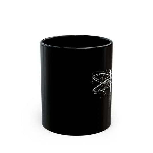 Dragonfly Black Mug