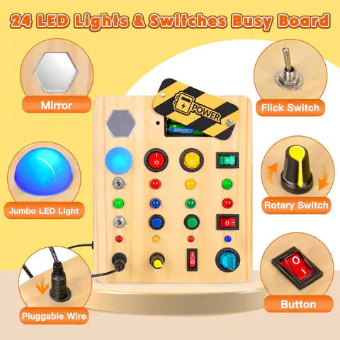 Montessori LED Busy Board