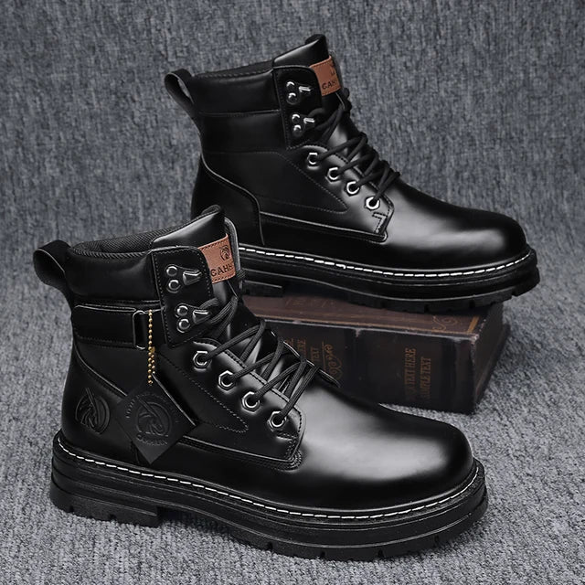 CYYTL Mens Boots Winter Shoes Leather