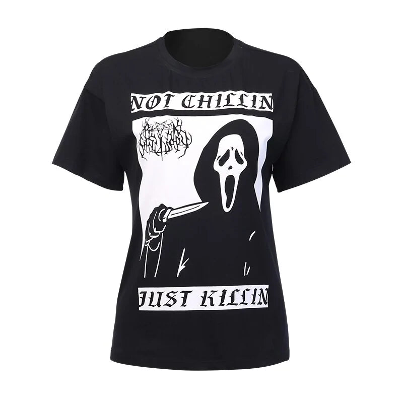 Grunge Black Tee Satanic Goth Witch Shirts